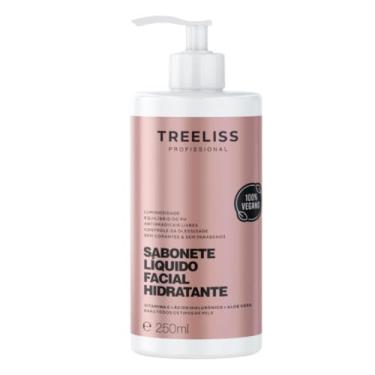 Imagem de Sabonete Líquido Facial Hidratante 250ml Treeliss Limpeza Anti-Oleosidade Skincare Hidratante Refrescante Pele Saudável Vitamina C Ácido Hialurônico