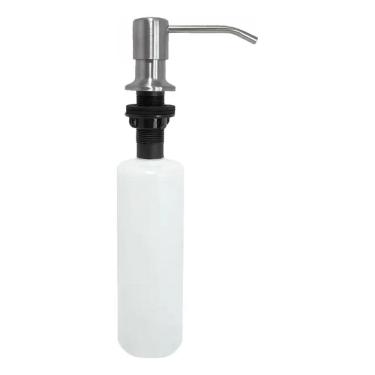 Imagem de 2X Dispenser Detergente Porta Sabonete Embutir Dosador Inox