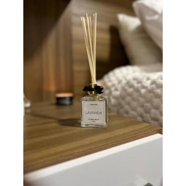 Imagem de Difusor de Ambiente, Frasco de Vidro com Varetas de Madeira, 100ml, Essência Premium (Lavanda)