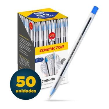Imagem de Caneta esferografica Economic Cristal Azul cx com 50 un- Compactor