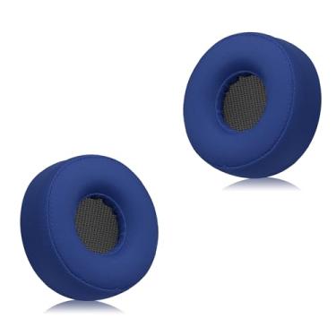 Imagem de Almofadas de reposição Joghaw para fones de ouvido - compatíveis com Sony WH-H800 | Almofadas De Pano De Seda Gelada Espessadas Premium Com Espuma De Memória Macia Para Conforto - Azul