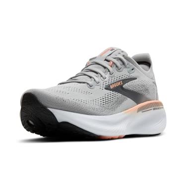 Imagem de Brooks Tênis de corrida e caminhada feminino Adrenaline GTS 25, Cinza/pérola enegrecida/coral, 38