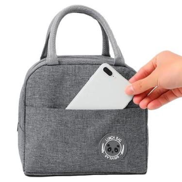 Imagem de Bolsa Feminina Blogueira Refeições Alta Qualidade Lancheira Marmiteira