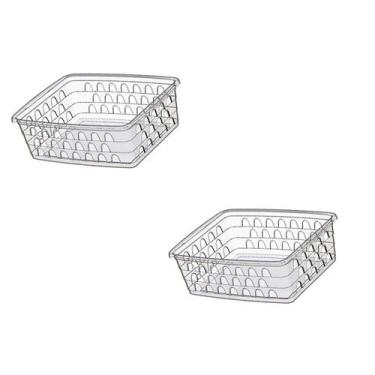Imagem de Kit 2 Caixas Decorativa Cesto Organizador Multiuso Transp - Uninjet