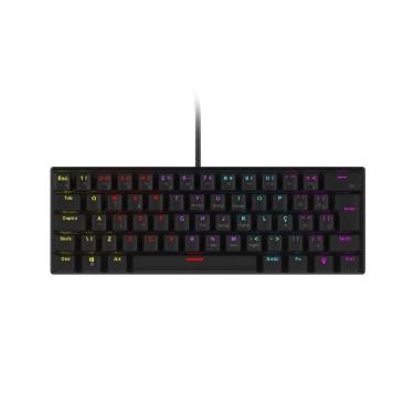 Imagem de Teclado Mecânico 60% Vinik Anihi Black - Switch Blue - Led Rainbow