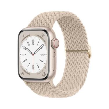 Imagem de Pulseira De Elástico Trançado Solo Loop Para Apple Watch De 45mm 44mm 