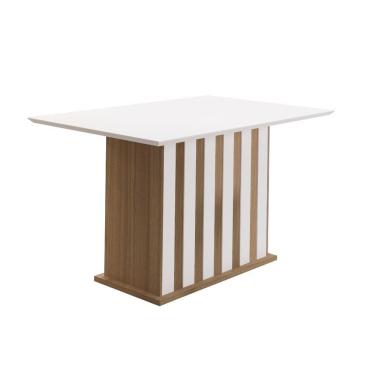 Imagem de Mesa de Jantar 4 Lugares Xangai Carvalho Off-White