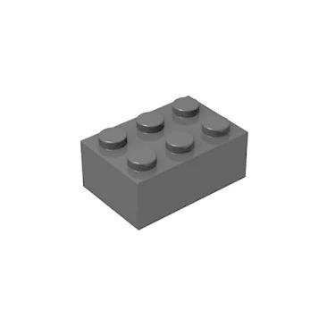 Imagem de Classic Bulk Brick Block 2x3, 100 Piece Brick 2x3,Compatible with Lego Parts and Pieces 3002, Creative Play Set - Compatible with Major Brands (110 Pcs) (Balck)