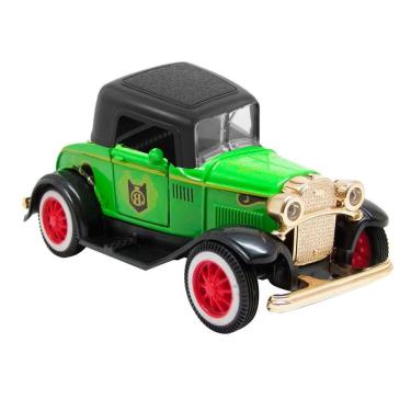 Imagem de Miniatura Carrinho Antigo De Metal Ford Bigode Verde 1929