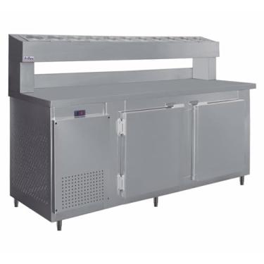 Imagem de Balcão Condimentador Refrigerado Frilux 190cm Inox 500 Litros 127V RF-041