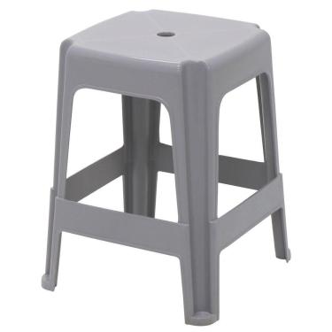 Imagem de Banqueta Tramontina Icaraí Em Polipropileno Cinza Tramontina