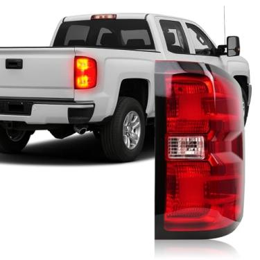 Imagem de Aritoxy Conjunto de luz traseira adequado para Chevy Silverado 2016 2017 2018 2019 1500 HD GMC Sierra 3500 HD Lâmpadas de freio do lado direito do passageiro, lanterna traseira com lâmpadas e arnês