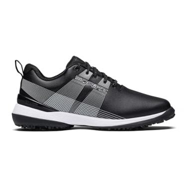 Imagem de SQAIRZ Velo tênis de golfe masculino atlético, novo tênis de golfe, projetado para equilíbrio e desempenho, pontas substituíveis, impermeável, sapatos de golfe masculinos com pontas, calçados de golfe