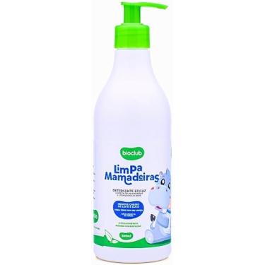 Imagem de Detergente Limpa Mamadeiras Bioclub 500ml – Natural, Vegano, Hipoalergênico | Alto Desengordurante e Remoção de Odores | Para Utensílios Infantis e Mamadeiras