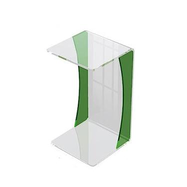 Imagem de Mesa de canto em forma de C, mesa lateral de acrílico, sofá, quarto, mesa de cabeceira criativa, sala de estar, janela simples, mesa de chá