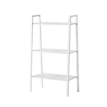 Imagem de RSLEE Estante trapezoidal para exibição de livros estante de metal estante moderna alta prateleira de armazenamento para escritório e casa estante com armazenamento