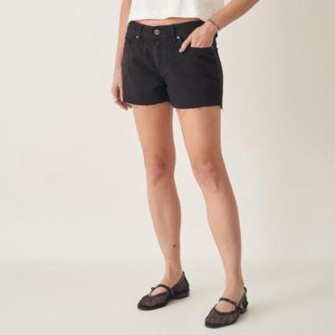 Imagem de Short Jeans Color Barra Desfiada-Feminino