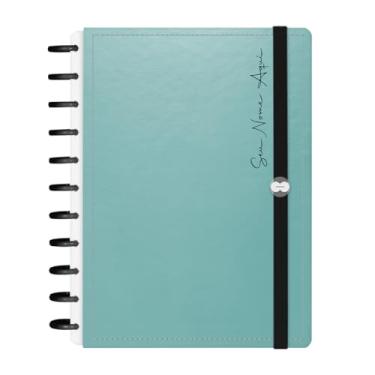 Imagem de Caderno De Disco Iscool Inteligente 140 Folhas Personalizado Solid Metallic Verde Oceano G+