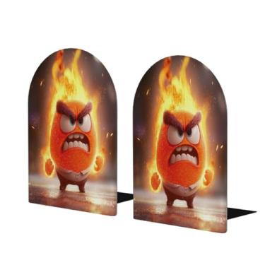 Imagem de Suportes de livros de madeira grandes com desenhos animados fofos com raiva Suporte de livro decorativo antiderrapante resistente para mesa de escritório em casa biblioteca de estudo escolar