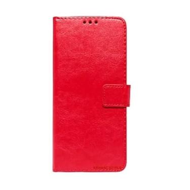 Imagem de Capa Capinha Case Carteira Couro Flip Motorola Moto G06 (vermelho)