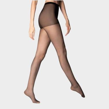 Imagem de Kit 2 Pares Meia Calça Fio 6 Invísivel Loba Lupo, M, Preto