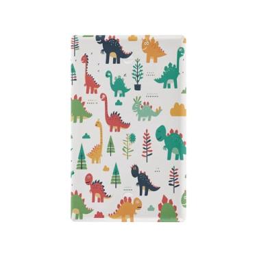 Imagem de Blueangle Placa de parede decoradora de capa em branco, tamanho padrão, 1 gangue, dinossauros fofos, capa de interruptor para quarto de escritório em casa, 4,53 x 2,76 polegadas (51)