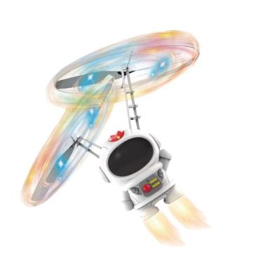 Imagem de Generic Brinquedo Inovador de Drone Espacial Voador por Indução Infravermelha Com Iluminação LED para Crianças Material Plástico (Branco)