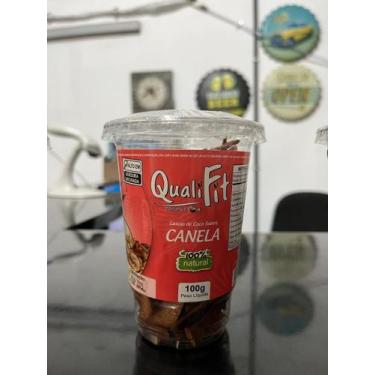 Imagem de Lasca de Coco Canela 100g Qualifit - Atacarne