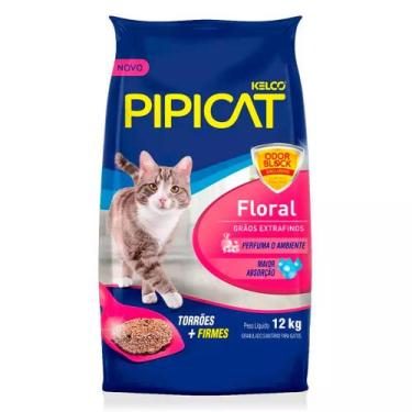 Imagem de Areia Higiênica PipiCat Floral para Gatos 12 kg - Kelco