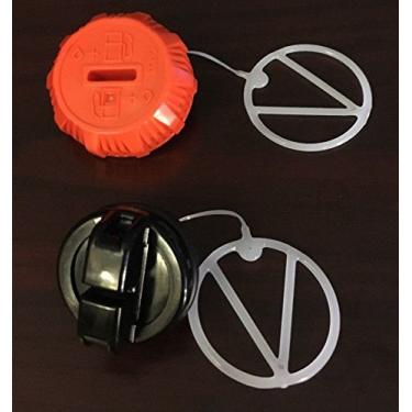 Imagem de P021036960 + P021007630 Conjunto de tampa de gás e óleo genuíno ECHO CS-370 CS-400 OEM