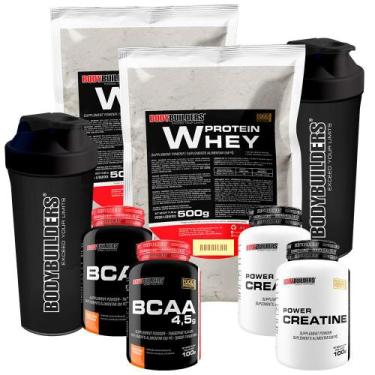 Imagem de SUPER KIT MAGALU: 2x Whey Protein 500g + 2x BCAA 100g + 2x POWER Creat