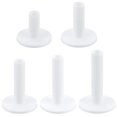 Imagem de GORGECRAFT Camiseta de borracha de golfe Driving Range Conjunto de 5 peças tamanho misto altura ajustável simulador de golfe camiseta antiderrapante com suporte compatível para prática de treinamento