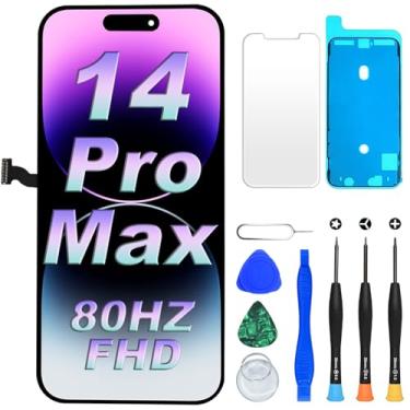 Imagem de DIGI4U Substituição de tela LCD para iPhone 14 Pro Max, tela sensível ao toque Retina 3D de 6,7 polegadas para iPhone 14 Pro Max Touch Display Digitalizador com ferramentas de reparo para iPhone LCD