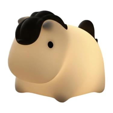 Imagem de Generic Luminária de mesa em formato de pônei, peça central decorativa para casa, luminária de mesa artesanal de silicone para ambientes internos, ideal para