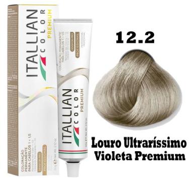 Imagem de Coloração Itallian Color 60g Louro Ultraclaríssimo Violeta Premium12.2