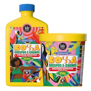 Imagem de Kit Lola Bossa Crespos e Cachos: Shampoo 500ml e Máscara Capilar 450g