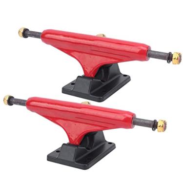 Imagem de Acouto 2 PCS Suporte de Bordo Profissional Longboard Stand - Acessório de Liga de Alumínio Esportivo - Design Leve e Estável Entusiastas de Skate Perfeitos (Vermelho)