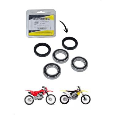 Imagem de Kit Rolamento Retentor Roda Traseira Para Honda CRF 250R 450R Danidrea