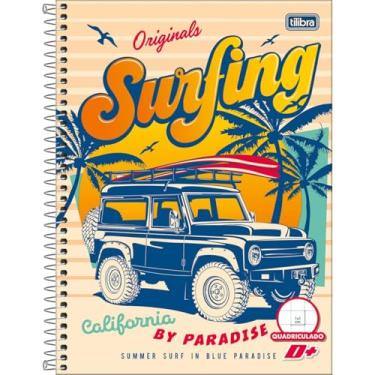 Imagem de CADERNO QUADRICULADO 1X1 CM ESPIRAL CAPA DURA UNIVERSITÁRIO D+ 96 FOLHAS- CAPA SORTIDA