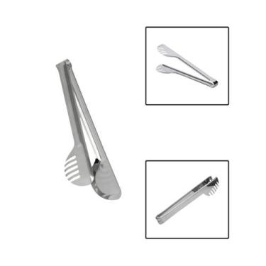 Imagem de Pegador Massa Salgados Saladas Macarrão Aço Inox Médio - UnyHome