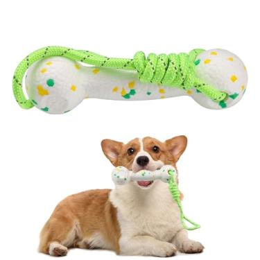 Imagem de Roucerlin Brinquedos flutuantes de E-TPU para cães com corda de nylon, brinquedos interativos de piscina de água para cães médios e grandes, em forma de pára-choques, manequim para treinamento e