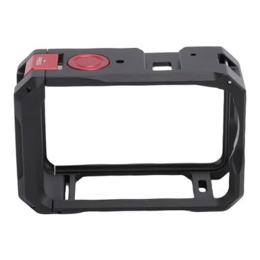 Imagem de GOWENIC Gaiola de Câmera de Ação para Osmo Action 6, Capa Protetora de Liga de Alumínio Com Suporte para Sapata Fria e Orifício de Parafuso de 1/4 de Polegada, para Vlogging, Esportes