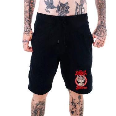 Imagem de Bermuda Masculina Moletinho‎ Little Angel Wasted Abstract Streetwear-Masculino