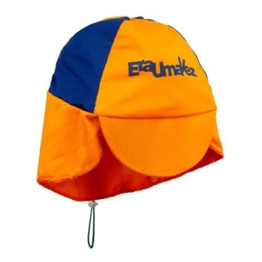 Imagem de Chapéu Bebê Proteção UV50+ Segurança e Conforto no Verão Cor:laranjaTa