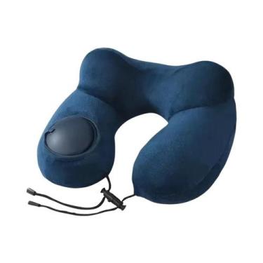 Imagem de Travesseiro De Pescoço Inflável Portátil Em Forma De U, Dobrável, Tipo