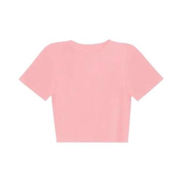 Imagem de Camiseta Feminina Básica De Manga Curta, Verão 2026, Casual, Preto E B