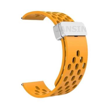 Imagem de Pulseira De Silicone Com Fecho Magnético De 22mm Para Zeblaze Btalk 3 