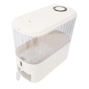 Imagem de Dioche Distribuidor de Arroz de Tamanho Pequeno 6kg Recipiente de Armazenamento de Arroz Selado de Grande Capacidade Com Copo Medidor para Cozinha Design de Janela Transparente de