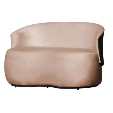 Imagem de Poltrona Namoradeira 2 Lugares Orgânica Design Beatriz Composê Veludo 