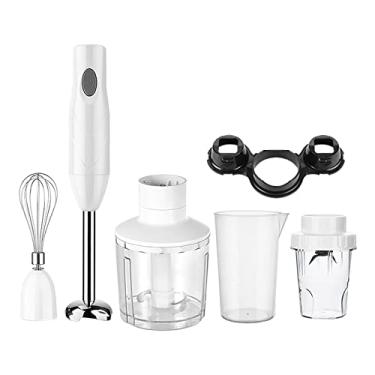 Imagem de Kit de Liquidificador Elétrico Mão 4 em 1 com Vara Copo Mistura Triturador Alimentos e Batedor Ovos Multiuso para Smoothies Comida Bebê Carne Detacháv